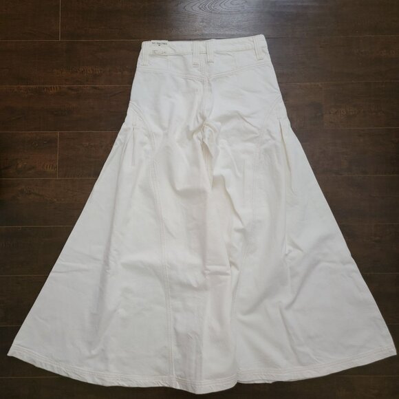 Free People Pandora Wide Leg Jeans Womens 27S Heavenly Boho Cottage Whimsical - Picture 3 of 8